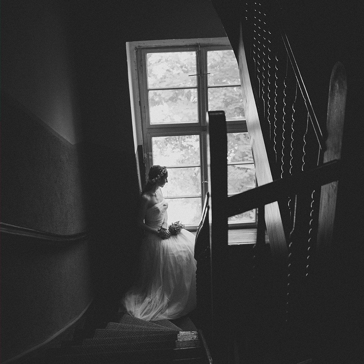 Kunstlerische Hochzeitsfotografie Von Braut Im Vintage Stil Bei