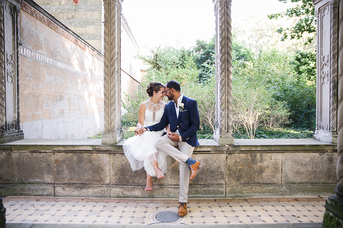 Hochzeitsfoto von Brautpaar bei Hochzeit im Schloss Glienicke Berlin © Hochzeit Berlin www.hochzeitslicht.de