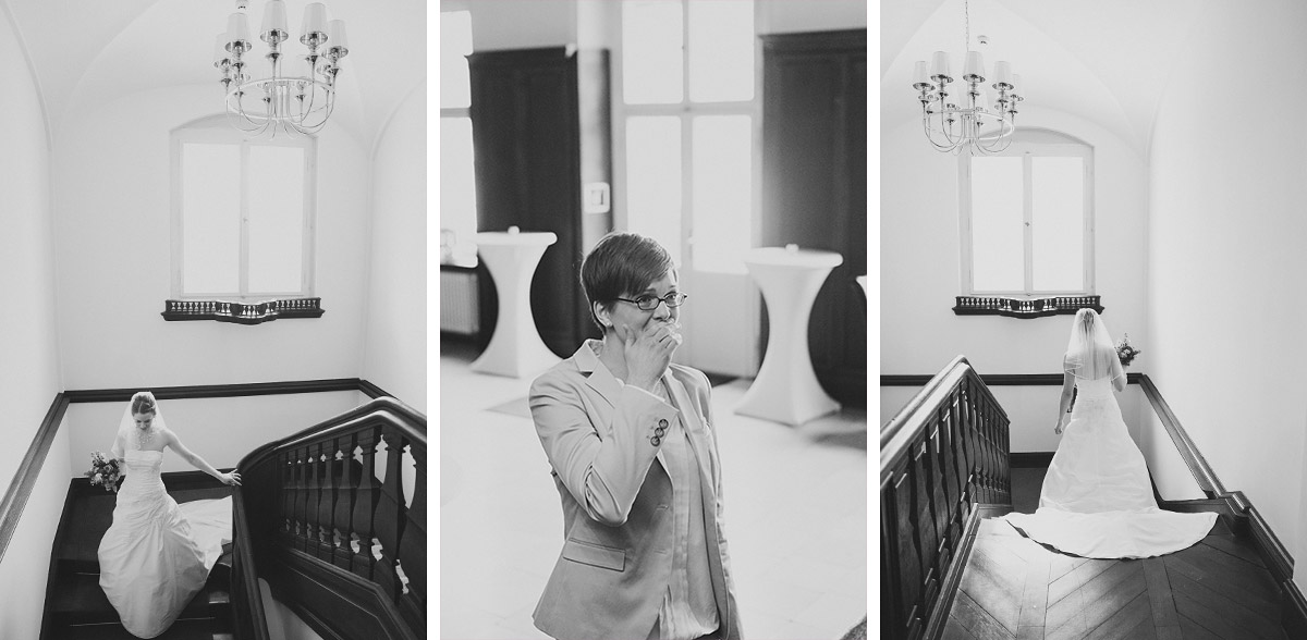 Hochzeitsfotos von First Look bei gleichgeschlechtlicher Hochzeit - Schloss Kartzow Hochzeitsfotograf © www.hochzeitslicht.de