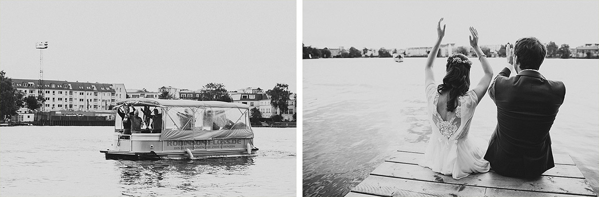 Hochzeitsreportage-Fotografien am Wasser bei Rathaus-Köpenick-Hochzeit - Standesamt Berlin Köpenick Hochzeitsfotograf © www.hochzeitslicht.de