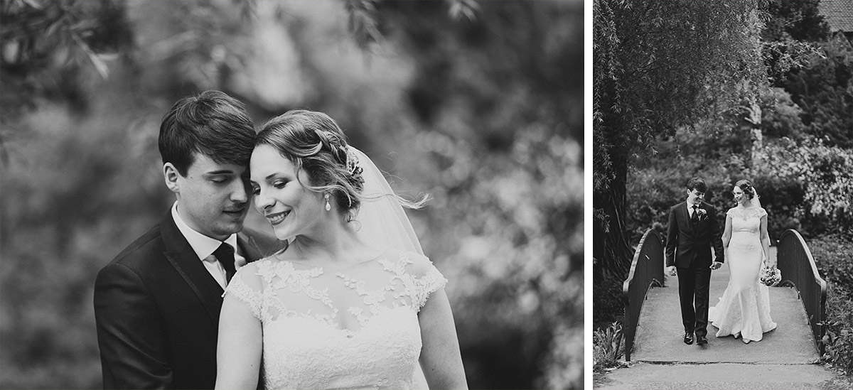 elegante schwarz-weiß Brautpaarfotos - Berlin Hochzeitsfotograf © www.hochzeitslicht.de