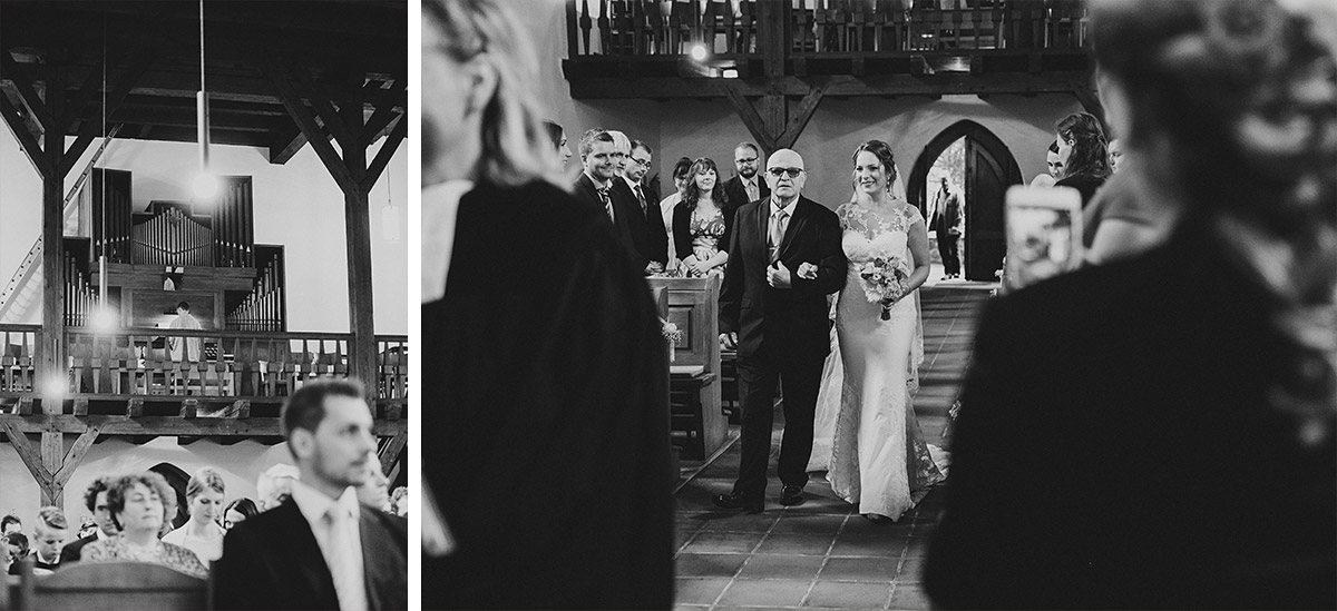 Trauung in Alter Dorfkirche Tempelhof Berlin - Berlin Hochzeitsfotograf © www.hochzeitslicht.de