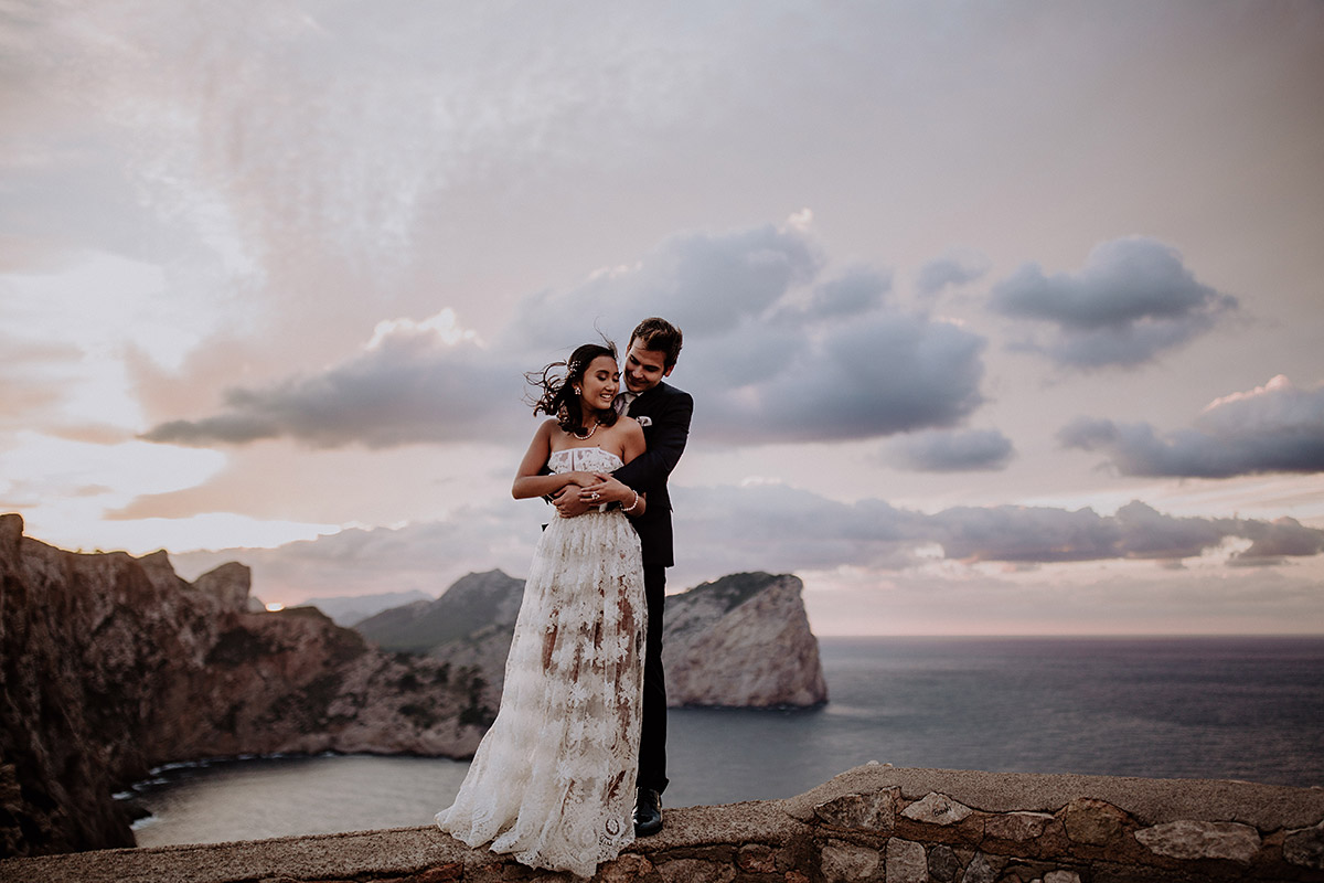 Elopement-Shooting von Mallorca Hochzeitsfotograf