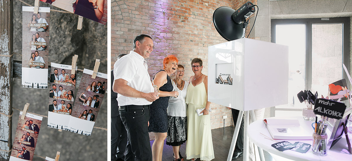 lustiges Photobooth bei Berlinhochzeit - Spreespeicher Hochzeitsfotograf © www.hochzeitslicht.de