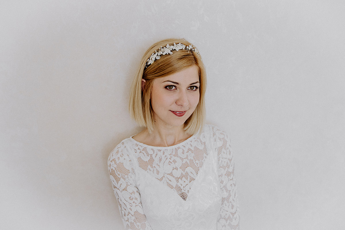 Hochzeitsportrait Braut bei Strandhochzeit - Rügen Hochzeitsfotograf © www.hochzeitslicht.de