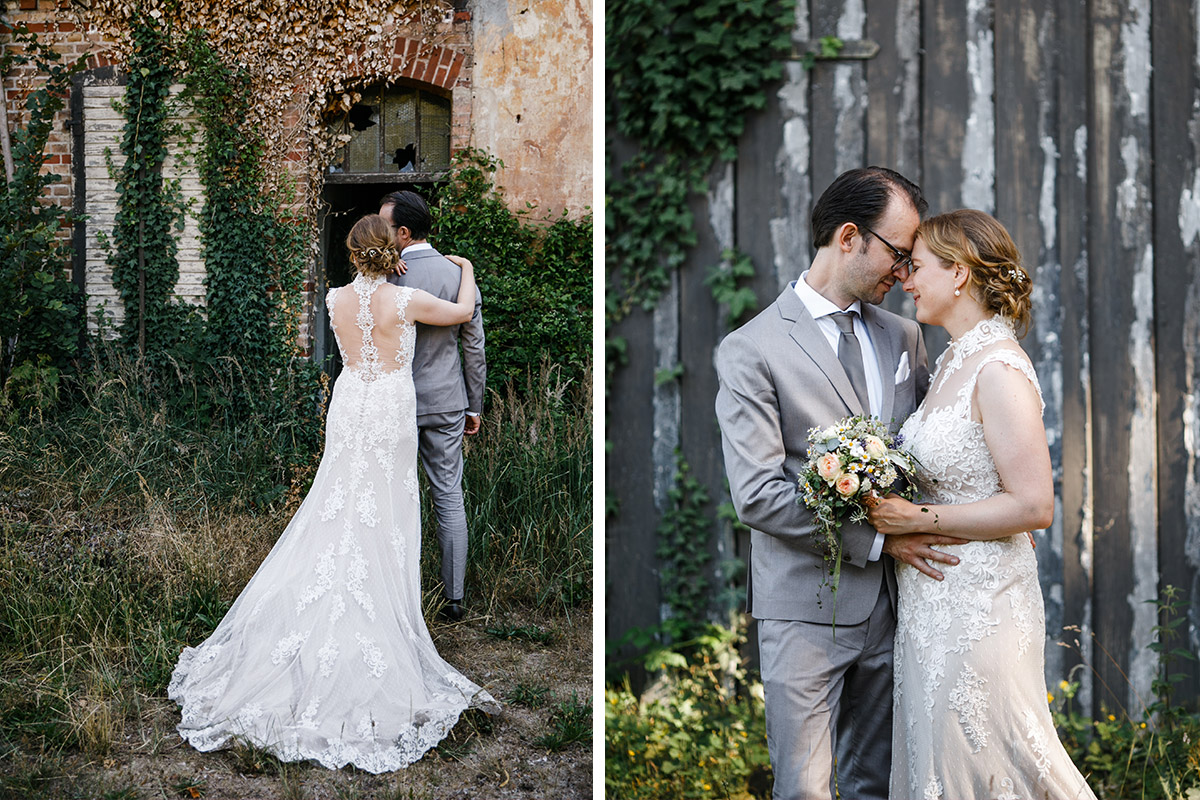 Brautpaarfotos bei Vintagehochzeit - Schloss Marquardt Hochzeitsfotograf Potsdam © www.hochzeitslicht.de