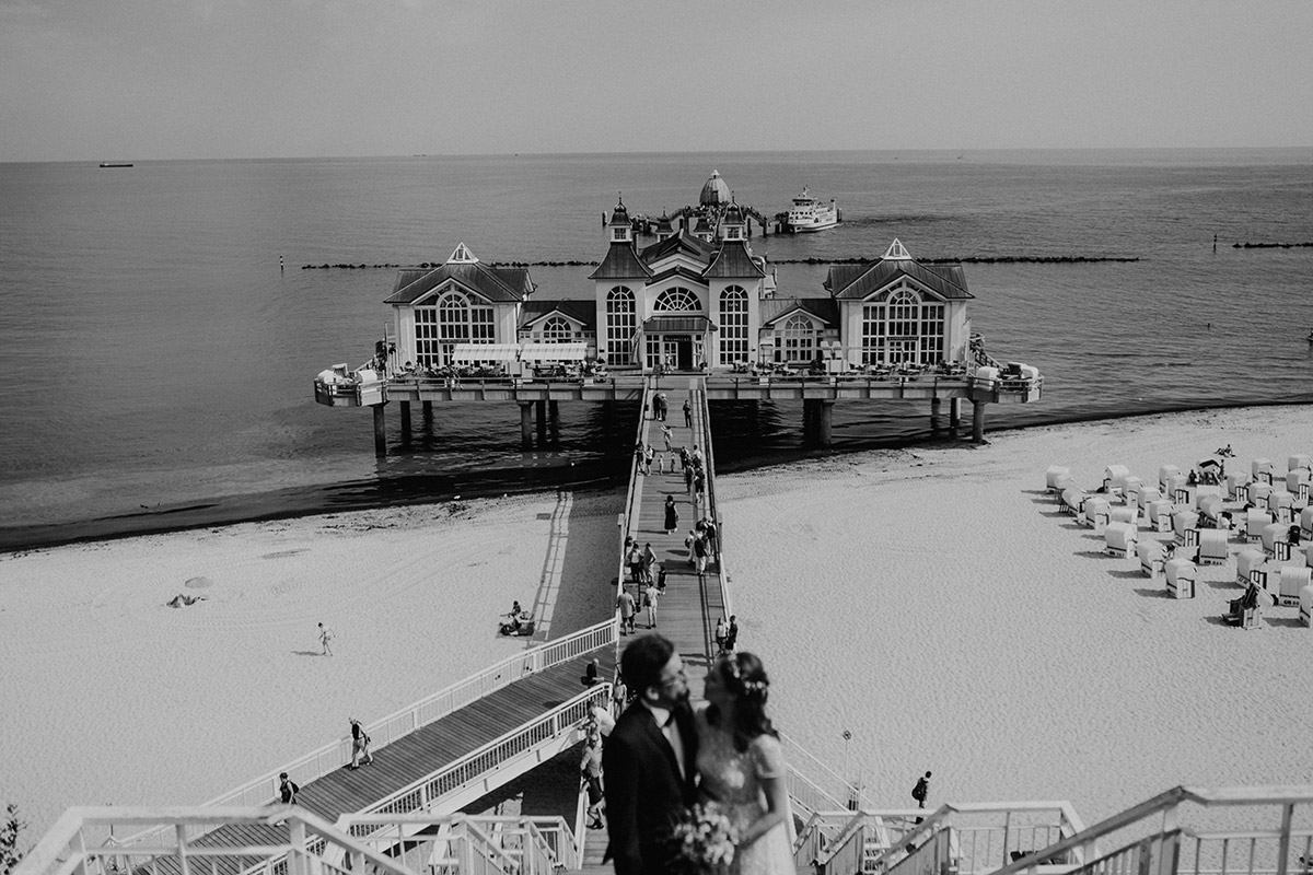 Hochzeit Seebrücke Sellin - Seebrücke Sellin Rügen Hochzeitsfotograf © www.hochzeitslicht.de