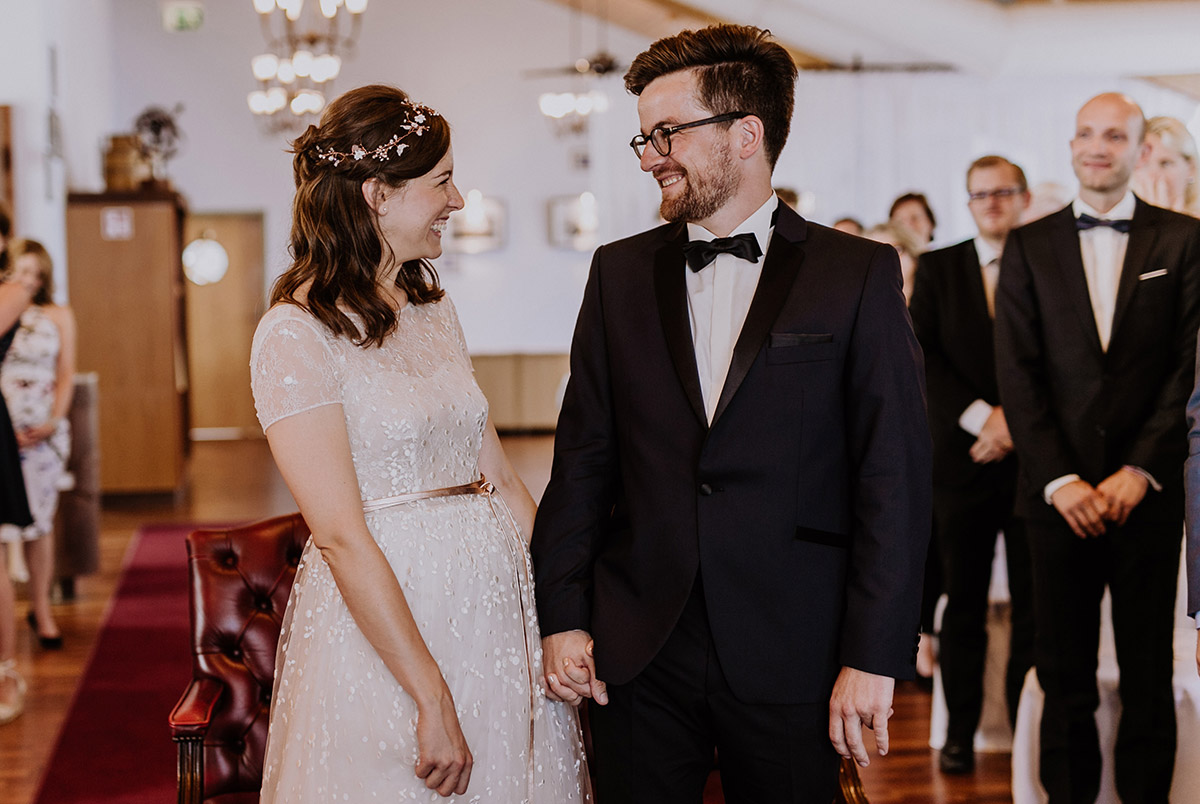 Ja-Wort bei Ostseehochzeit - Seebrücke Sellin Rügen Hochzeitsfotograf © www.hochzeitslicht.de