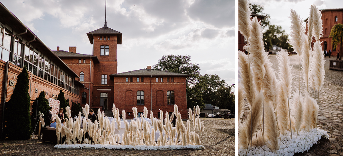 Hochzeitslocation Brandenburg Landhochzeit - Landgut Stober Boho Hochzeit mit Alpaka von Hochzeitsfotografin Brandenburg © www.hochzeitslicht.de