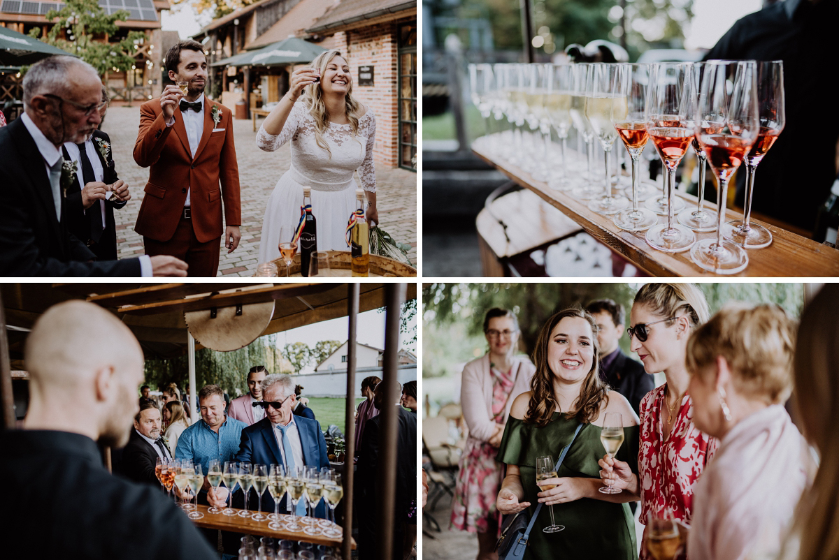 Hochzeitsreportage Hochzeitsfeier elegante Landhochzeit Spreewald - Standesamt Weidendom und Spreewood Distillers DIY-Herbst-Hochzeit von Spreewald Hochzeitsfotografin aus Berlin © www.hochzeitslicht