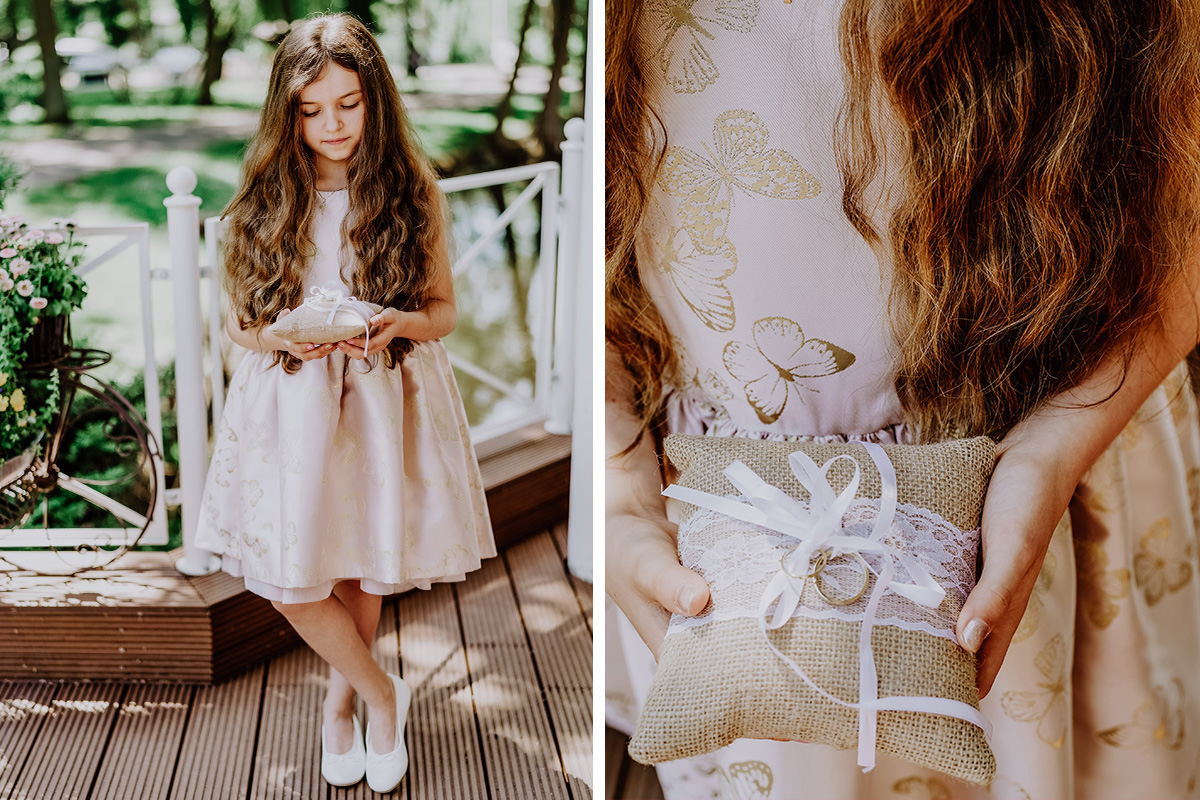 DIY Hochzeit Idee Ringkissen Jute Spitze - Standesamt Hochzeit am Wasser in Seelodge von Hochzeitsfotograf Brandenburg © www.hochzeitslicht.de #hochzeitslicht