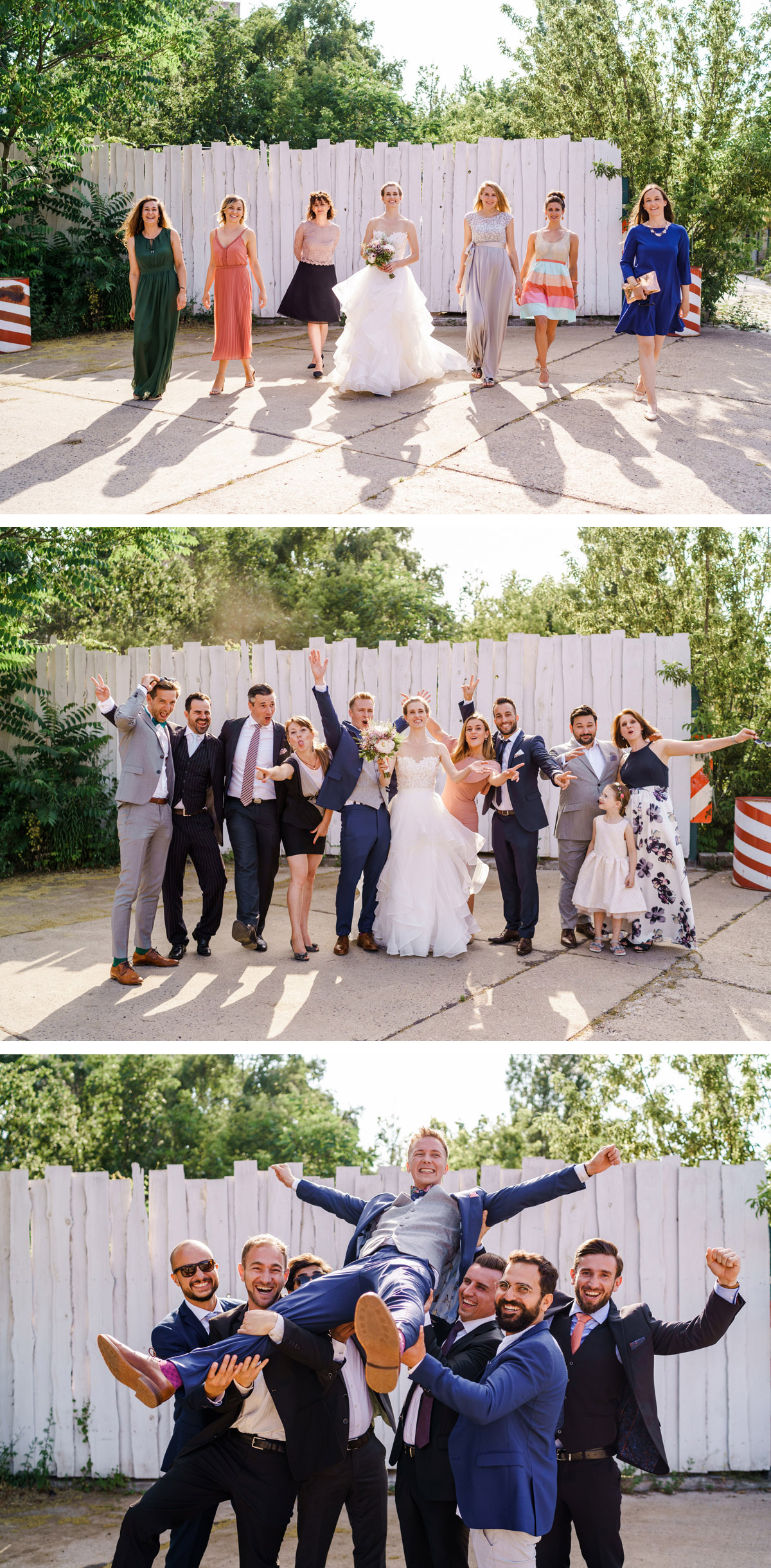 Hochzeit Gruppenfoto: Freunde Gruppenbild mit Brautpaar - lustig und kreativ - gesucht? #gruppenbild #gruppenfoto Idee für Braut und Bräutigam auf vintage #hochzeit in Berlin - so schön kann Heiraten mit freier Trauung nach dem Standesamt in der Hochzeitslocation Von Greifswald sein - Hochzeitsfotos von #hochzeitslicht © www.hochzeitslicht.de