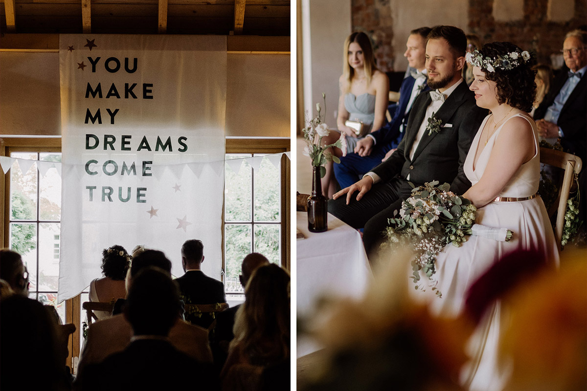 Standesamt Corona Hochzeit in Brandenburg mit Hochzeitsfilm von Hochzeitsvideograf Berlin in Bekemühle in Dannenwalde © www.hochzeitslicht.de #hochzeitslicht