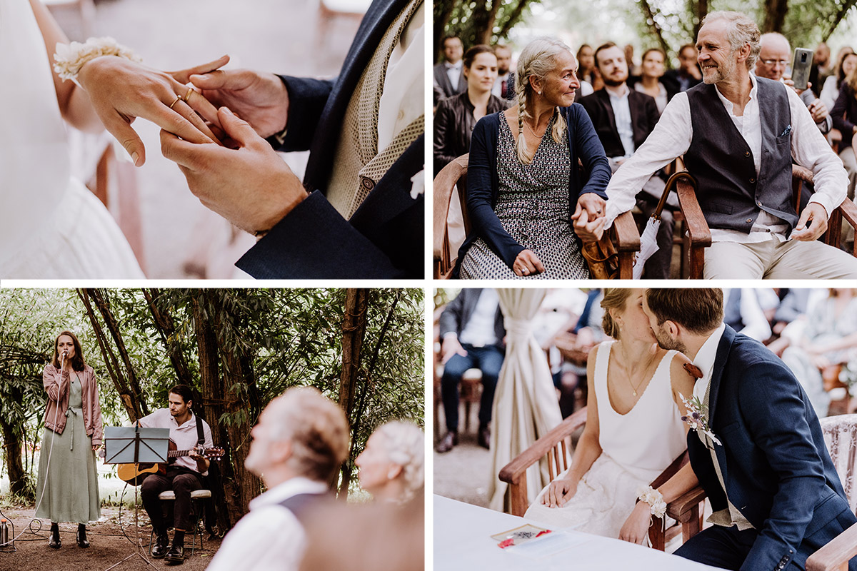 Hochzeitsmomente standesamtliche Trauung Landhochzeit - Spreewald Hochzeitsfotograf aus Berlin im Standesamt Weidendom im Spreewaldresort Seinerzeit und Spreewood Distillers © www.hochzeitslicht.de #hochzeitslicht