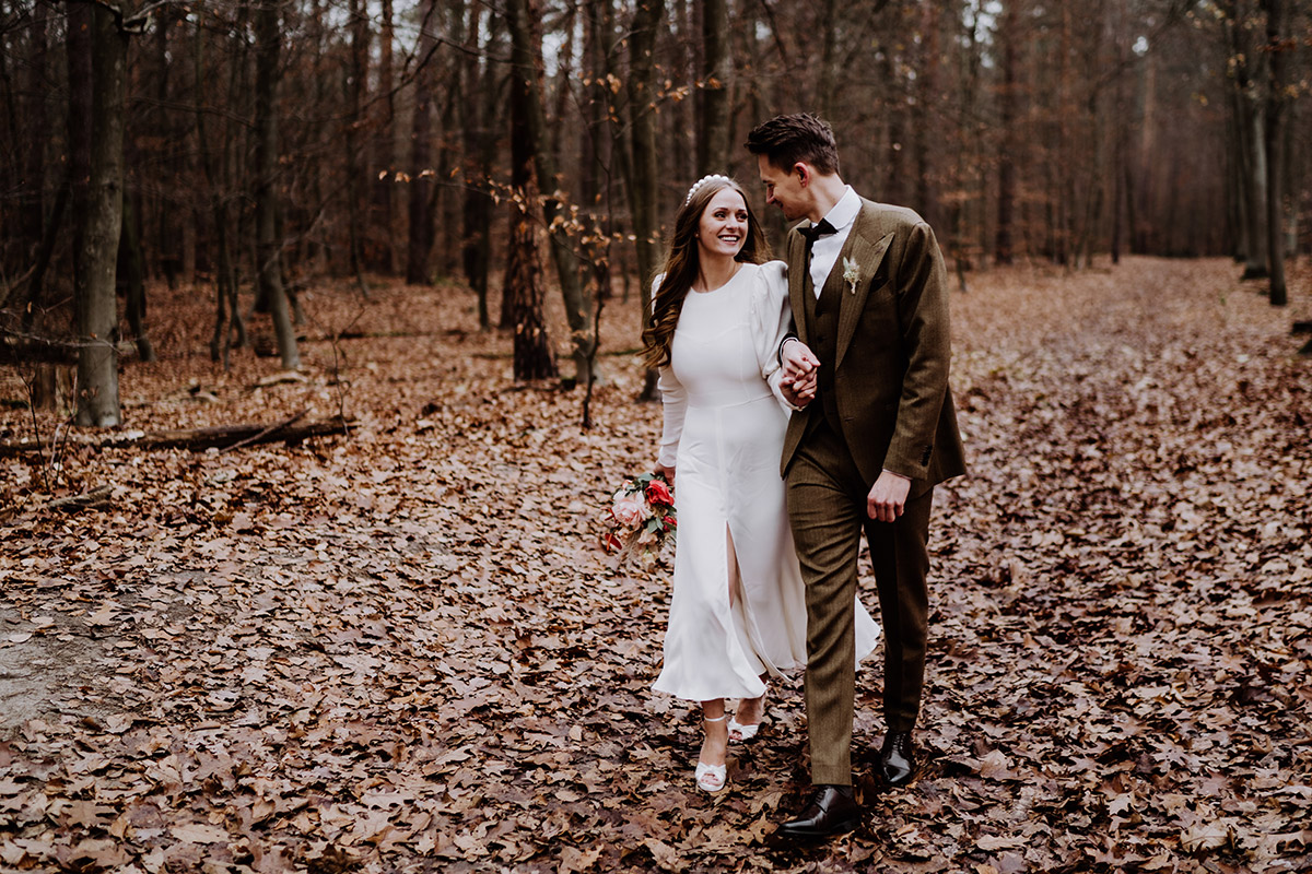 Winterhochzeit im Wald