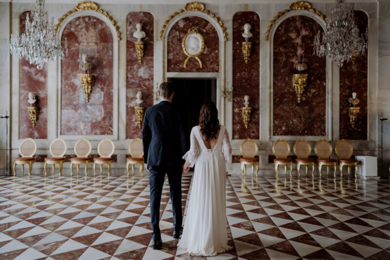 Blaue Galerie in den Neue Kammern im Park Sanssouci Hochzeit ...