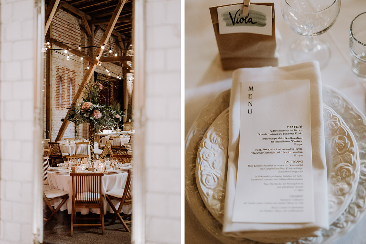 Idee Tischdeko Vintagehochzeit - Gut Wendgräben Hochzeit in Boho Scheune