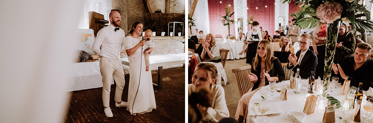 Hochzeit feiern mit Kind - Gut Wendgräben Hochzeit in Boho Scheune