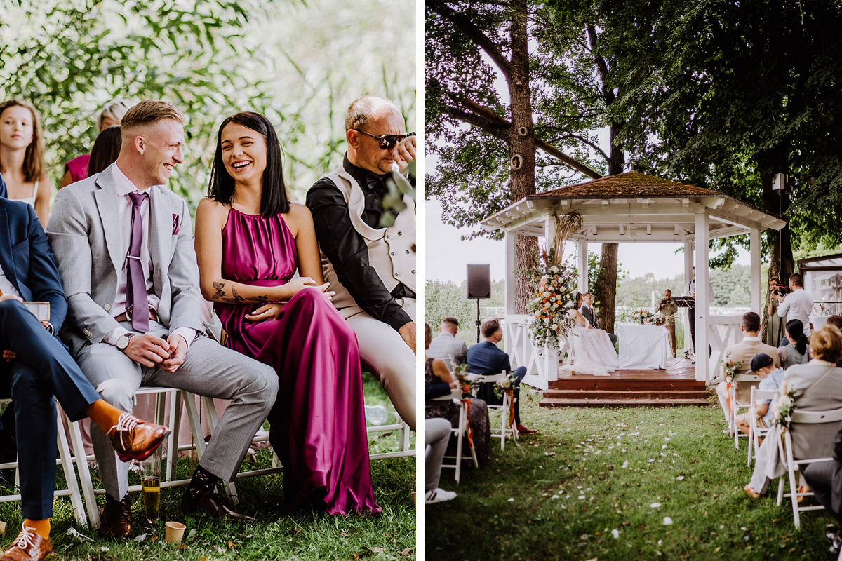 Pavillon Seelodge Kremmen Hochzeitslocation Brandenburg am Wasser