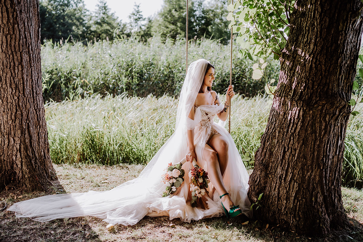 Seelodge Kremmen Hochzeit mit Schaukel