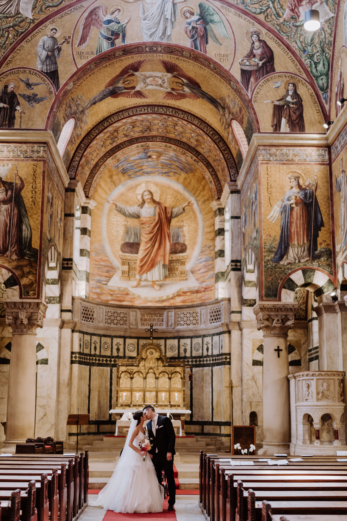 Katholische Hochzeit Trauung in Herz-Jesu-Kirche in Berlin